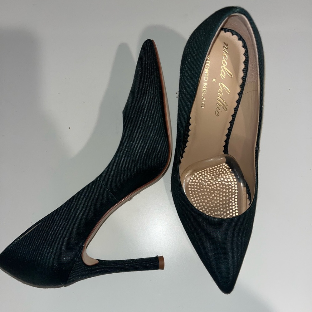 Antonio Melanie X Nicola Bathie Bonnie Satin Pumps Gem